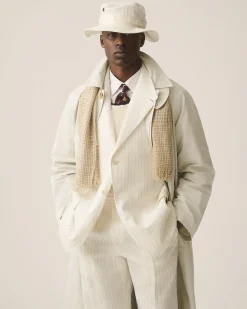 Aimé Leon Dore ALD / New Era Yankees Striped Linen Bucket Hat> Headwear