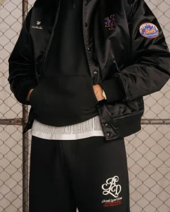 Aimé Leon Dore ALD / New York Mets Satin Varsity Jacket> Outerwear