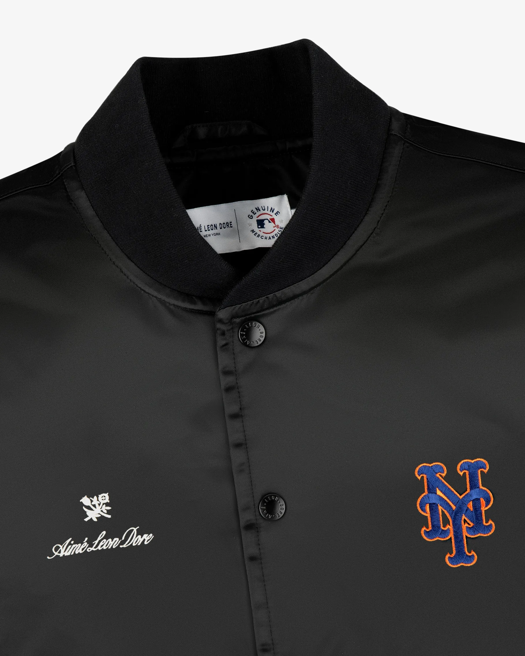 Aimé Leon Dore ALD / New York Mets Satin Varsity Jacket> Outerwear