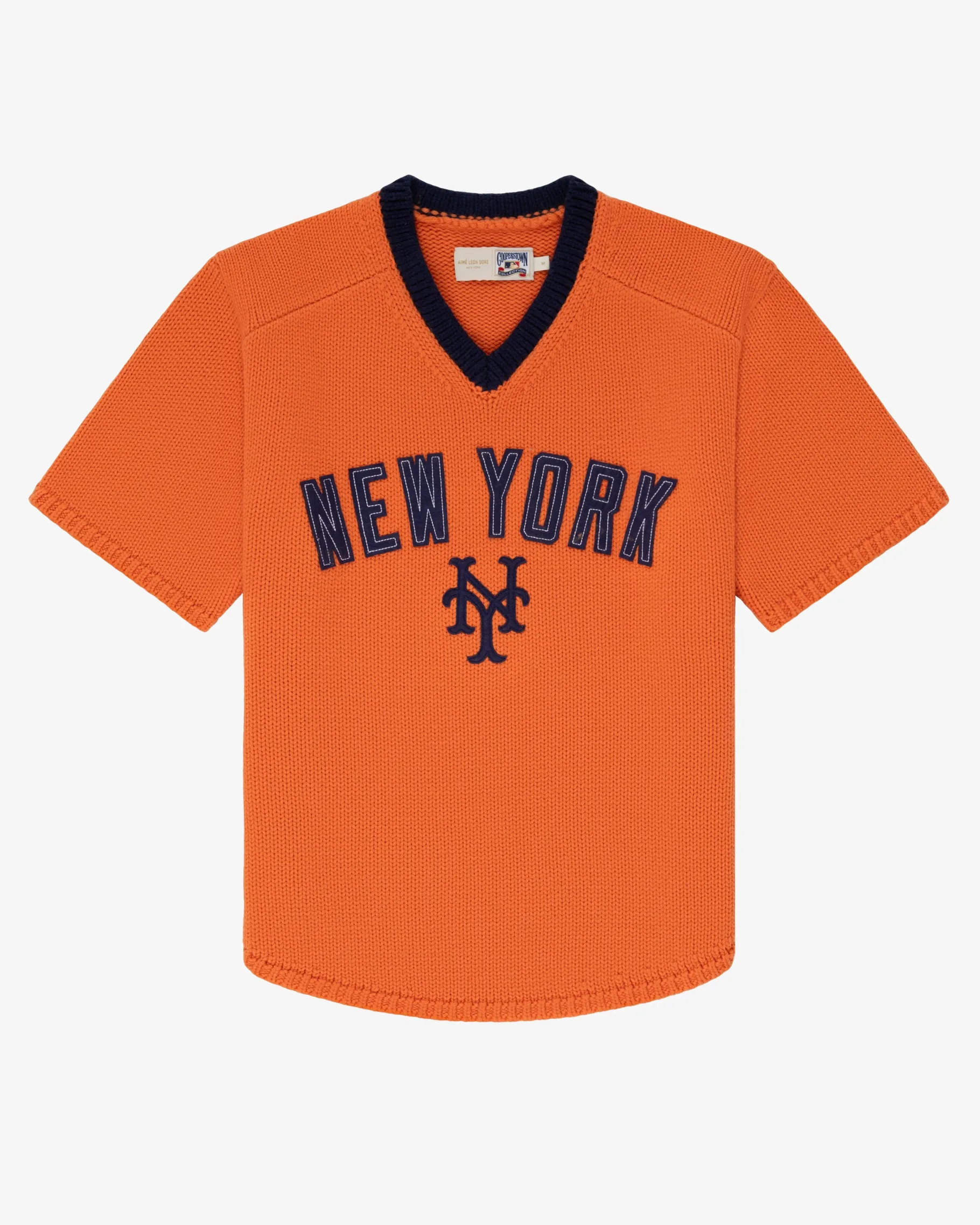 Aimé Leon Dore ALD / New York Mets Short-Sleeve Knit Sweater> Sweaters