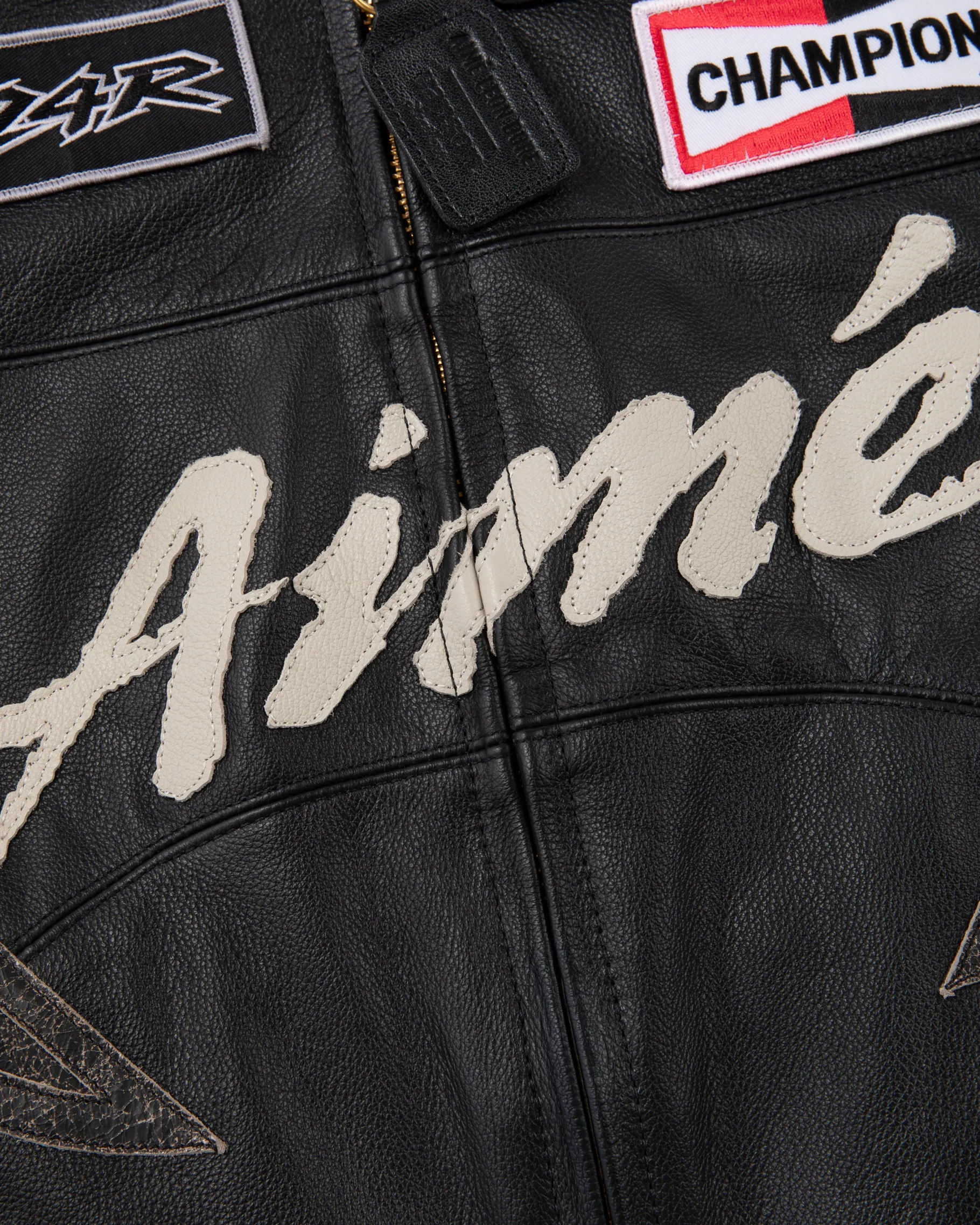 Aimé Leon Dore ALD / Vanson Distressed Leather Moto Jacket> Outerwear