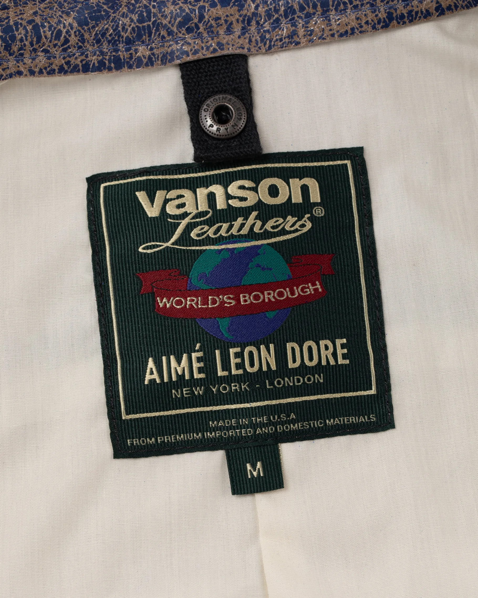 Aimé Leon Dore ALD / Vanson Distressed Leather Moto Jacket> Outerwear