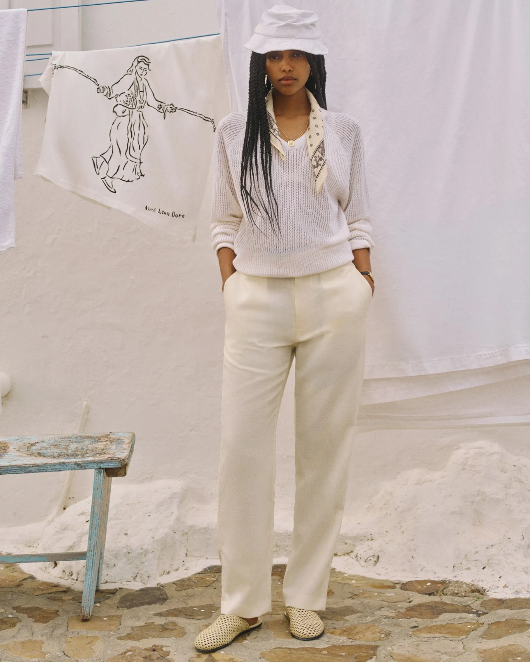 Aimé Leon Dore Basketweave Elasticated Waist Trouser> Pants