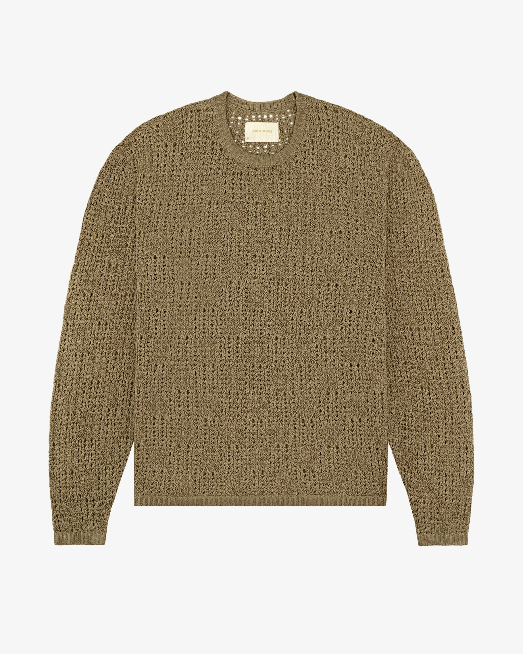 Aimé Leon Dore Checkered Crewneck Sweater> Sweaters