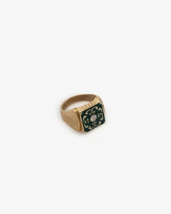 Aimé Leon Dore Diamond Tile Ring> Jewelry