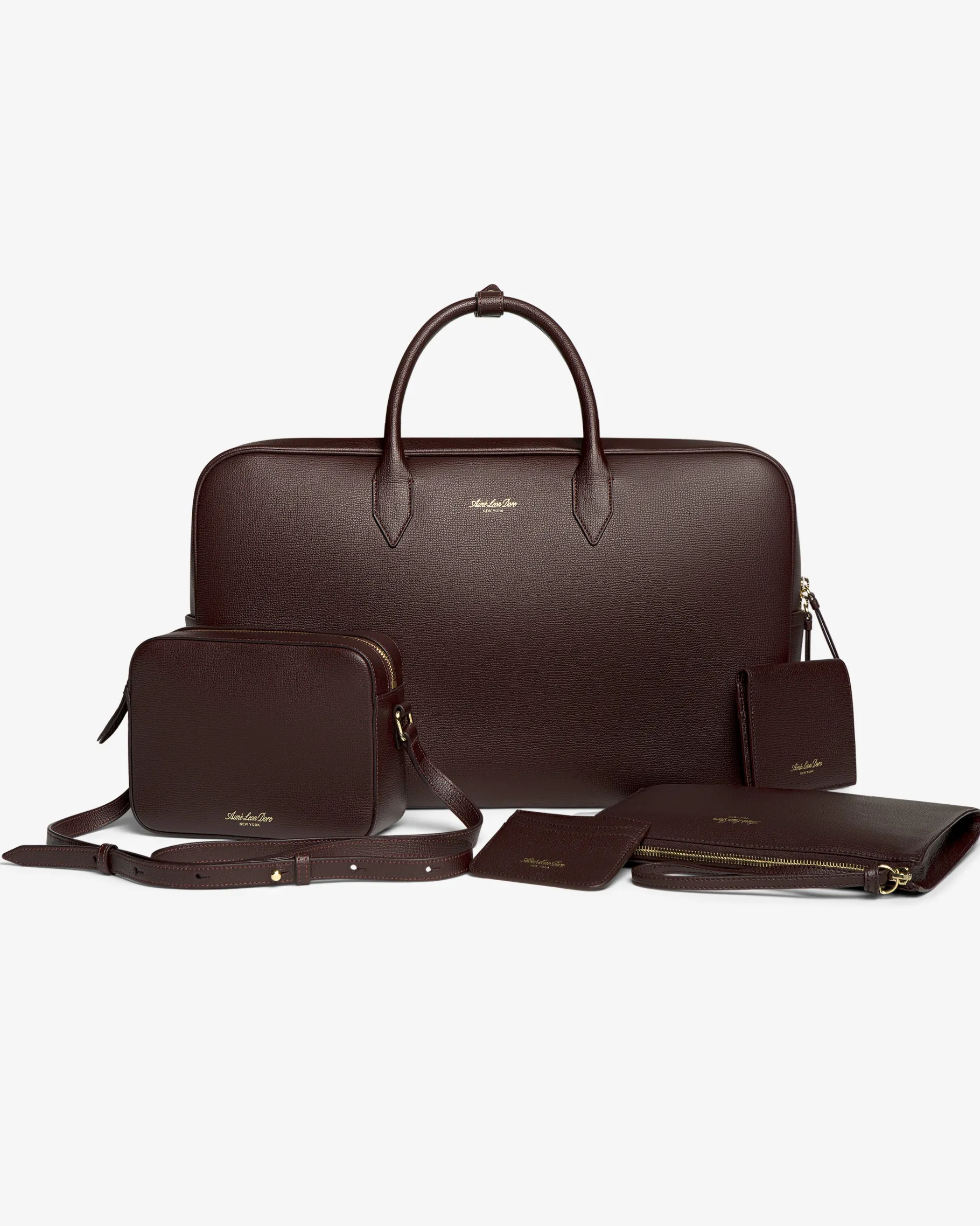 Aimé Leon Dore Full Grain Leather Briefcase Duffle> Bags & Leather Goods