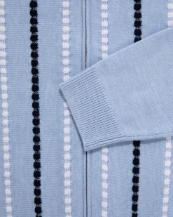 Aimé Leon Dore Jacquard Stripe Polo Cardigan><noscript><img width=