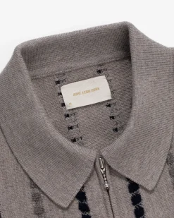 Aimé Leon Dore Jacquard Stripe Polo Cardigan><noscript><img width=