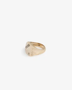 Aimé Leon Dore 14Kt Gold Diamond Signet  Ring> Jewelry