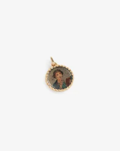 Aimé Leon Dore 14Kt Gold Sappho Poet Relief Pendant> Jewelry