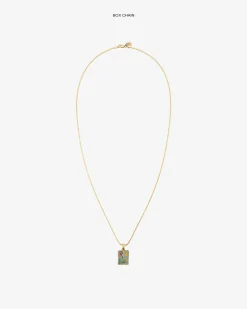Aimé Leon Dore 14Kt Gold Stained Glass Crest Pendant><noscript><img width=