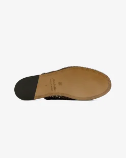 Aimé Leon Dore Leather Raffia Mule><noscript><img width=
