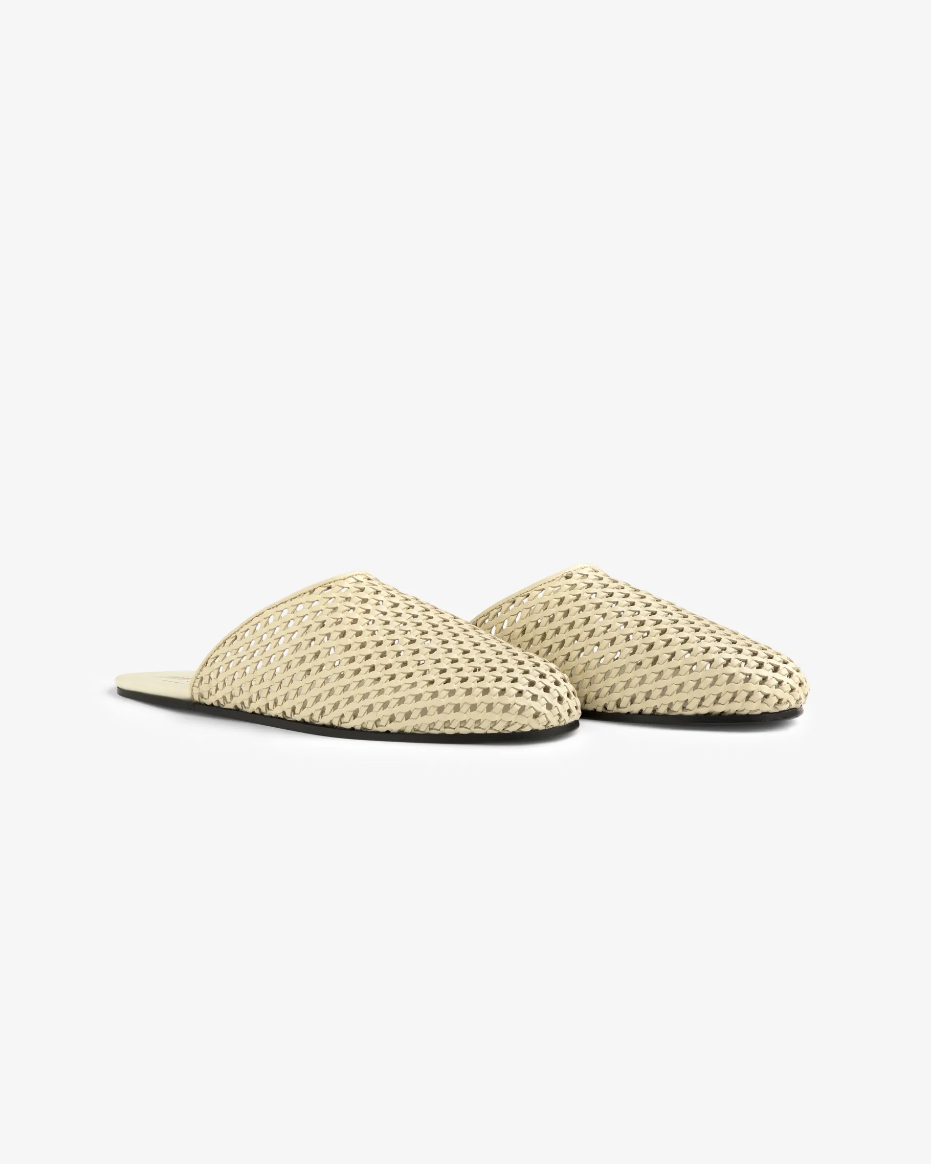 Aimé Leon Dore Leather Raffia Mule> Footwear