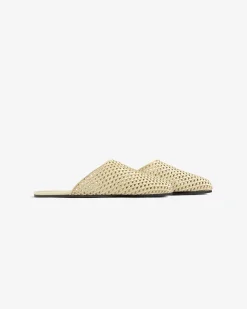 Aimé Leon Dore Leather Raffia Mule><noscript><img width=