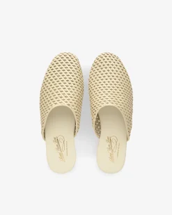Aimé Leon Dore Leather Raffia Mule><noscript><img width=