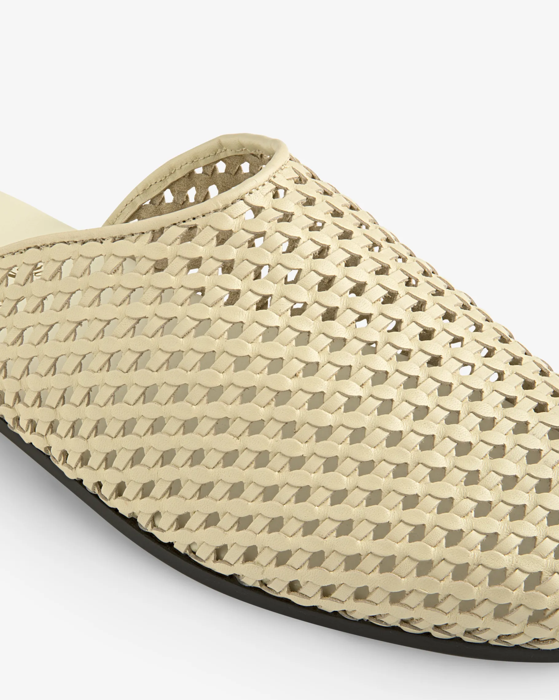 Aimé Leon Dore Leather Raffia Mule> Footwear