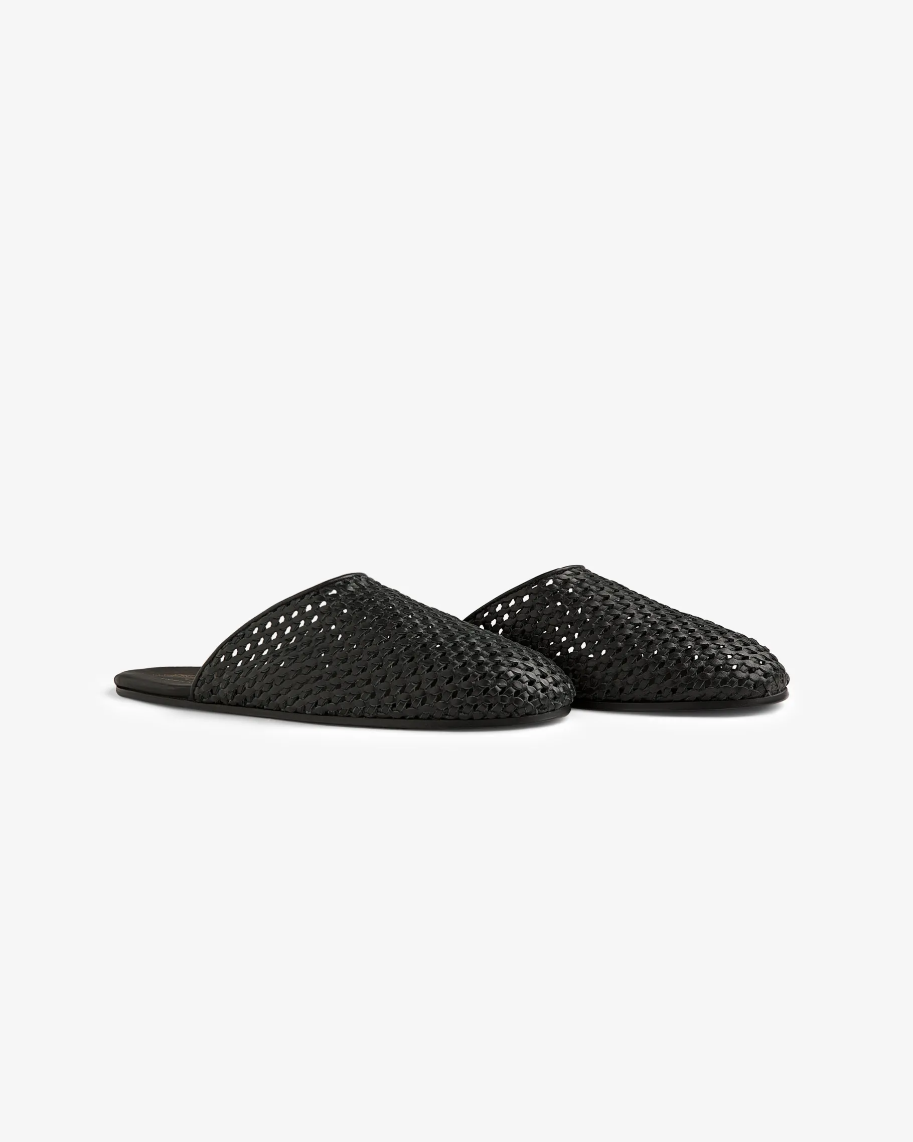 Aimé Leon Dore Leather Raffia Mule> Footwear