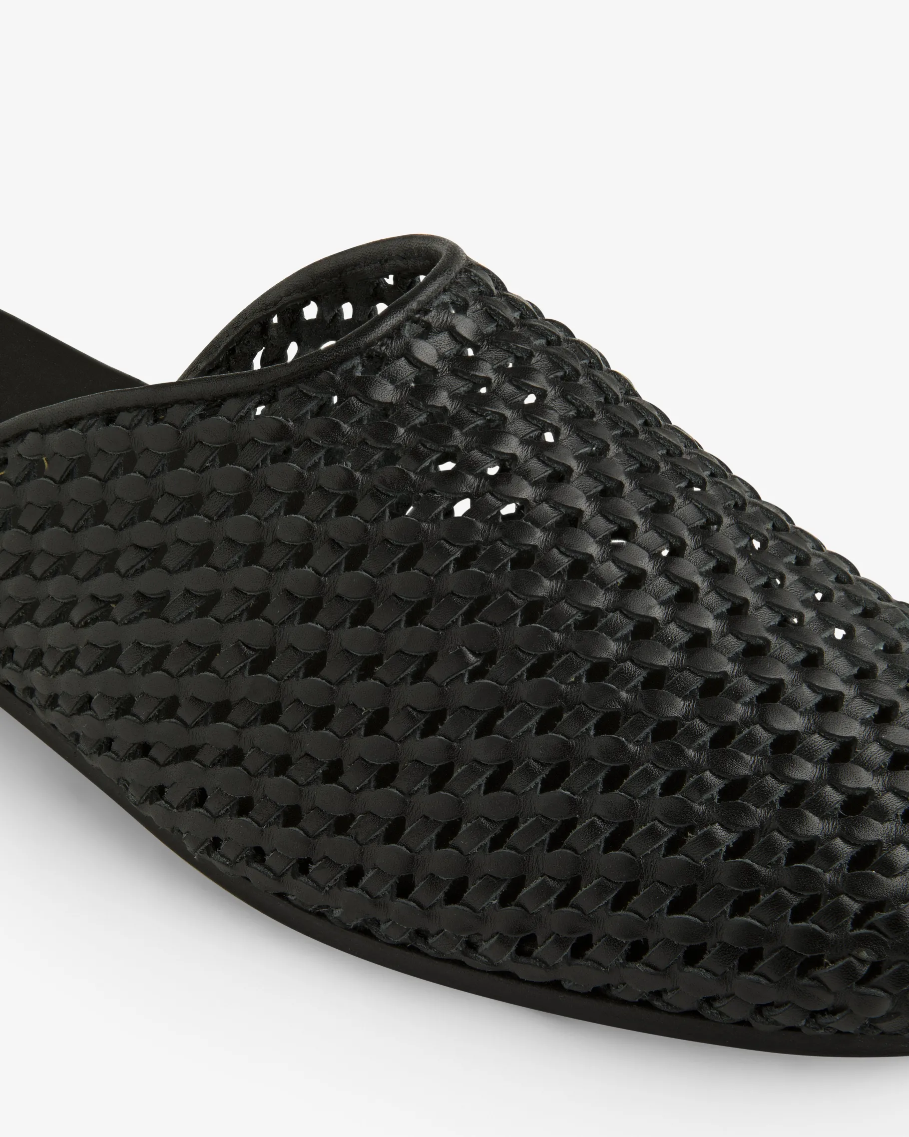 Aimé Leon Dore Leather Raffia Mule> Footwear