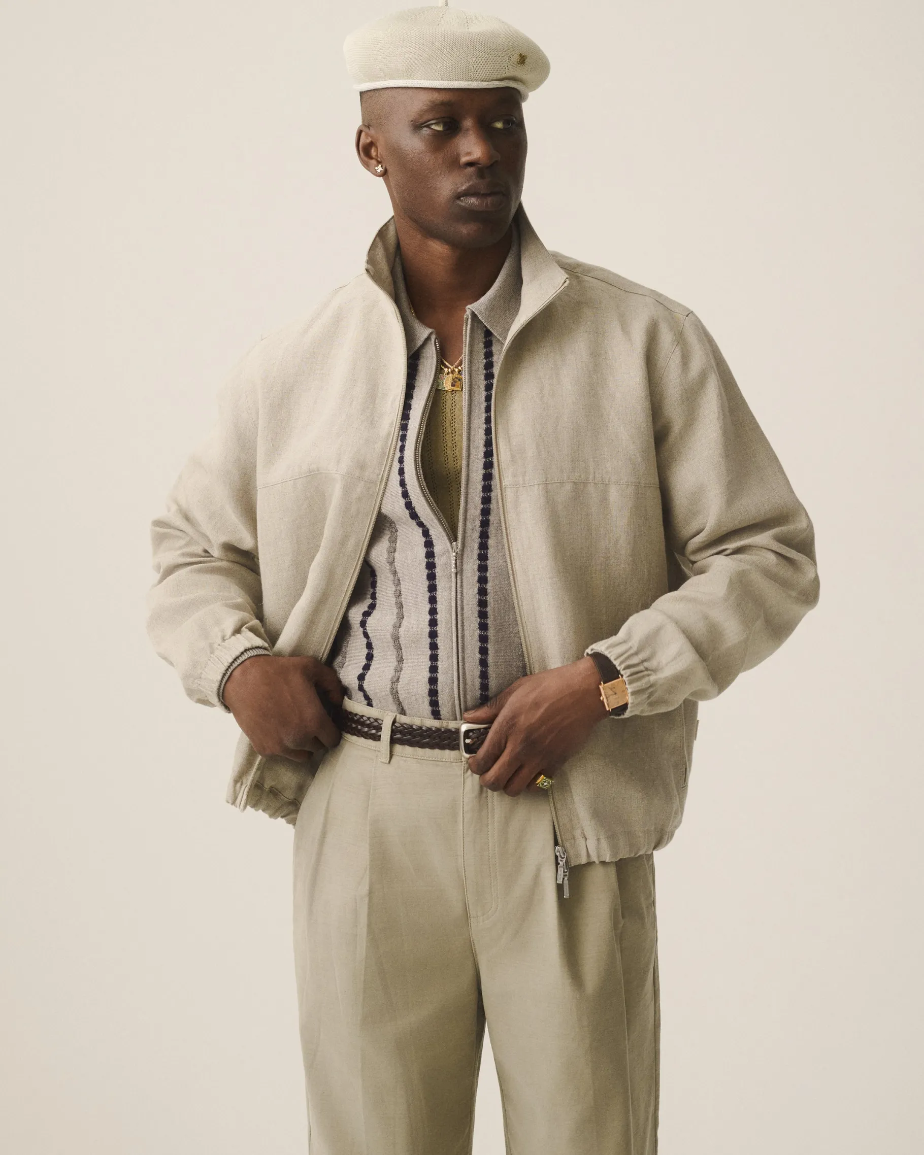 Aimé Leon Dore Linen Track Jacket> Outerwear