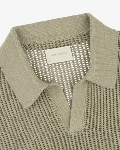 Aimé Leon Dore Long-Sleeve Mesh Knit Polo><noscript><img width=