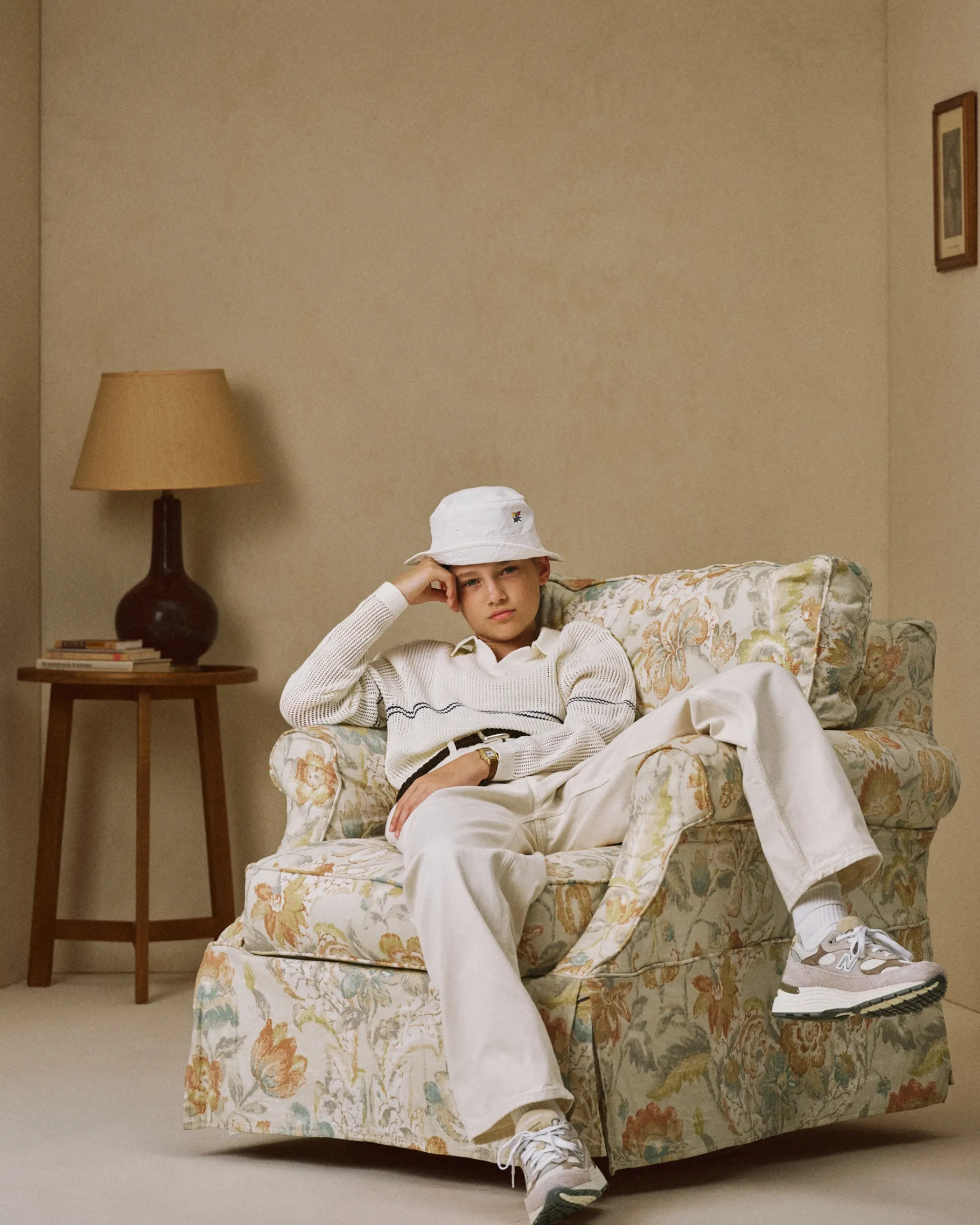 Aimé Leon Dore Long-Sleeve Mesh Knit Polo> Sweaters