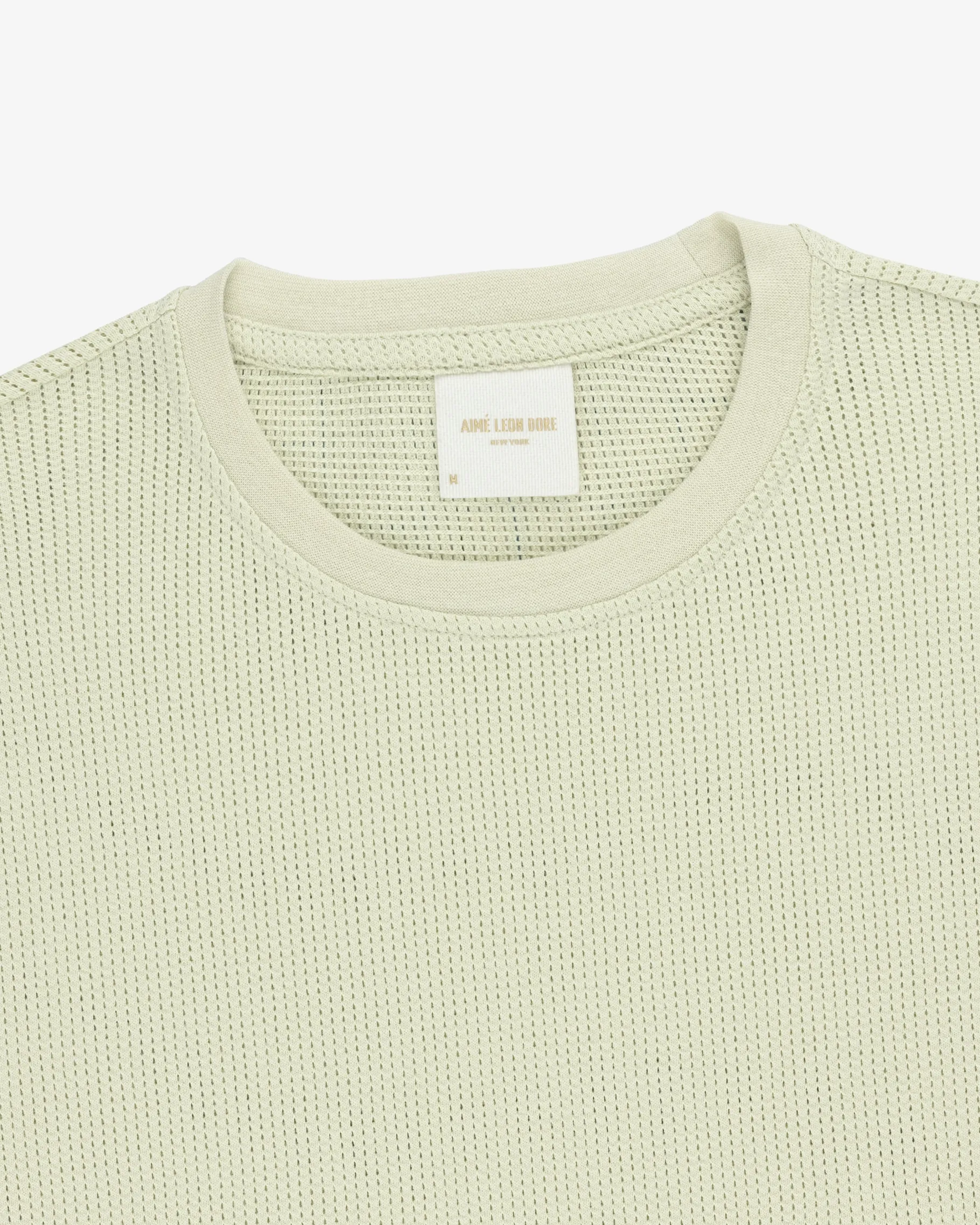 Aimé Leon Dore Long-Sleeve Mesh Moto Tee> Tees & Polos