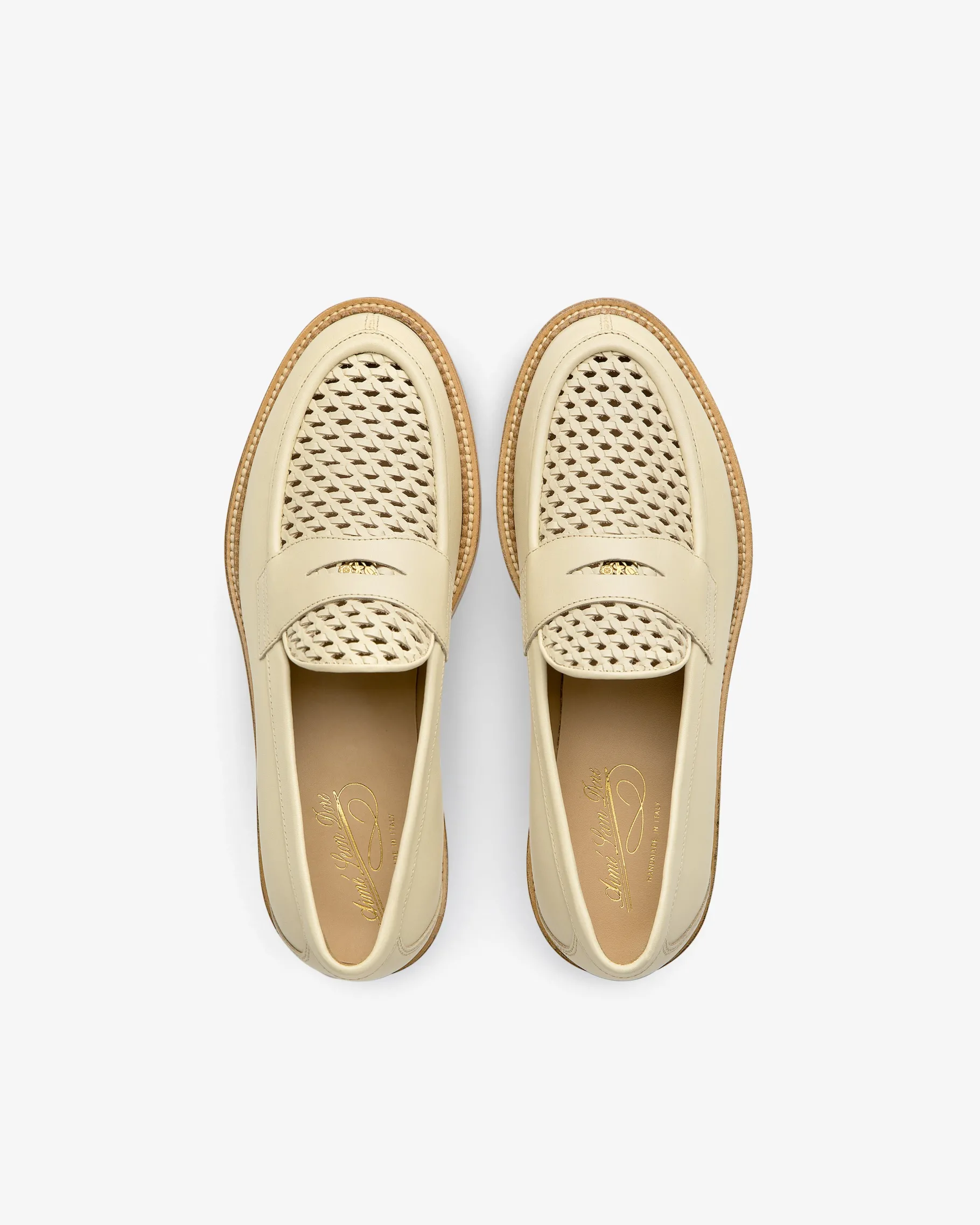 Aimé Leon Dore Queens Crest Raffia Loafer> Footwear