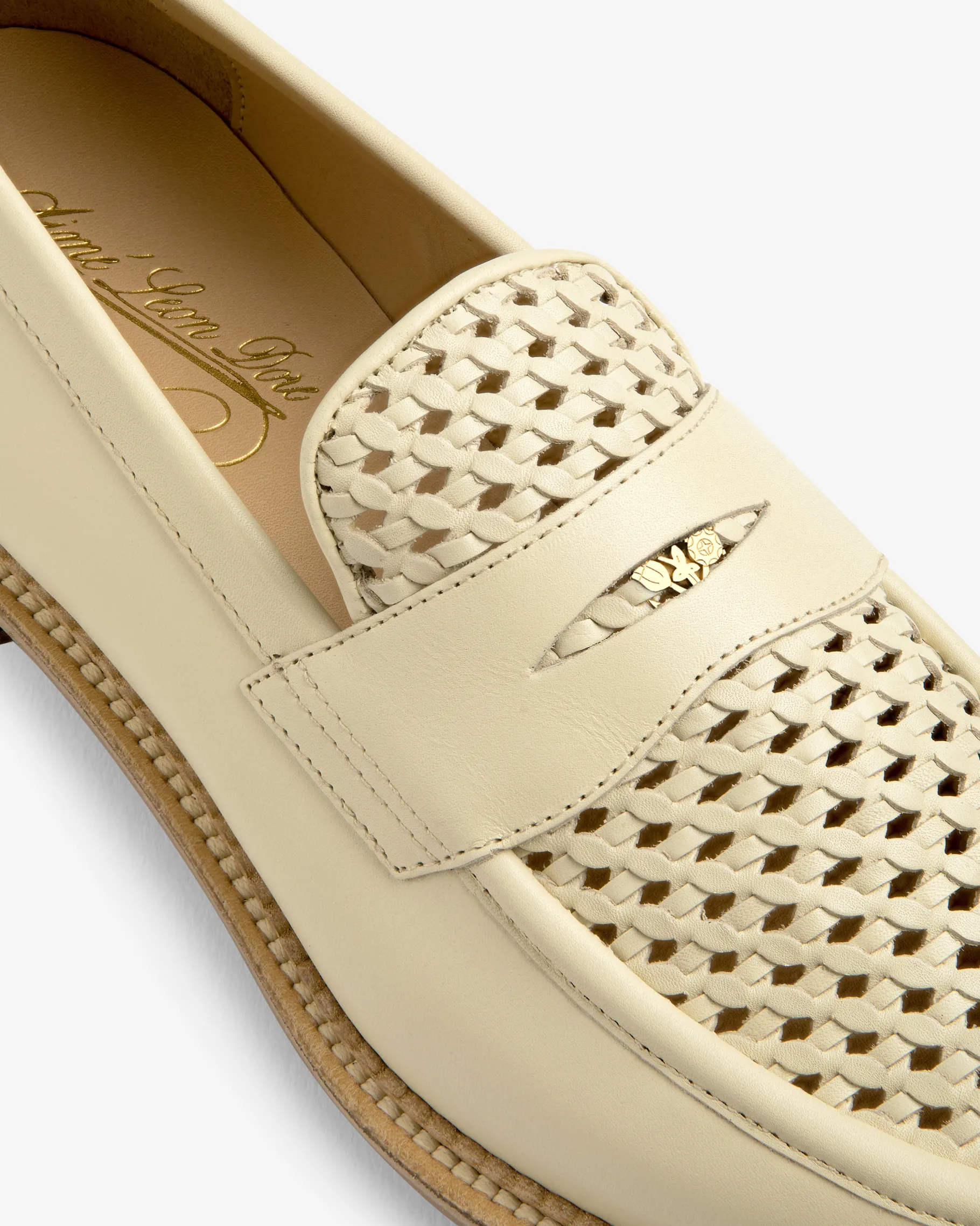 Aimé Leon Dore Queens Crest Raffia Loafer> Footwear