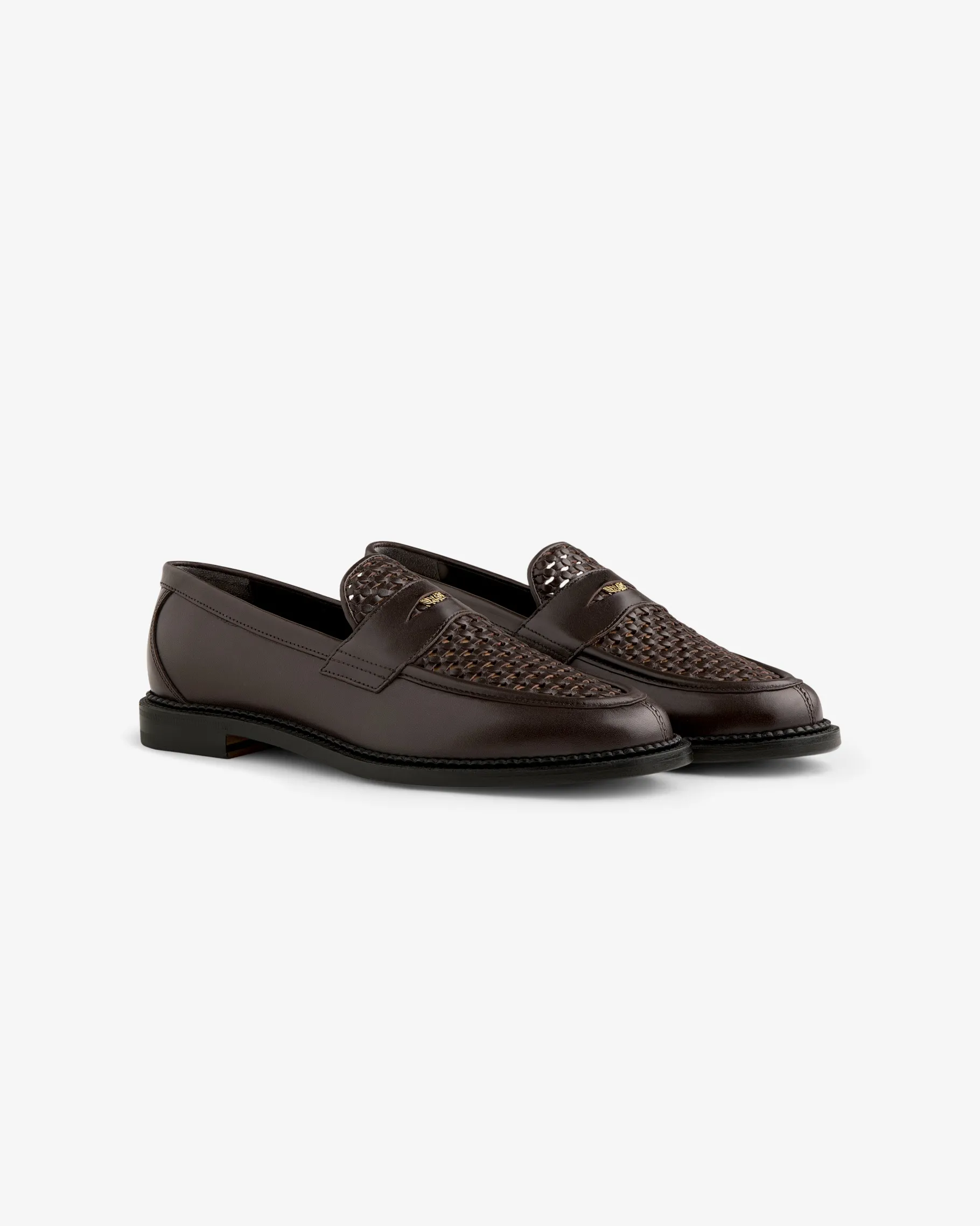 Aimé Leon Dore Queens Crest Raffia Loafer> Footwear