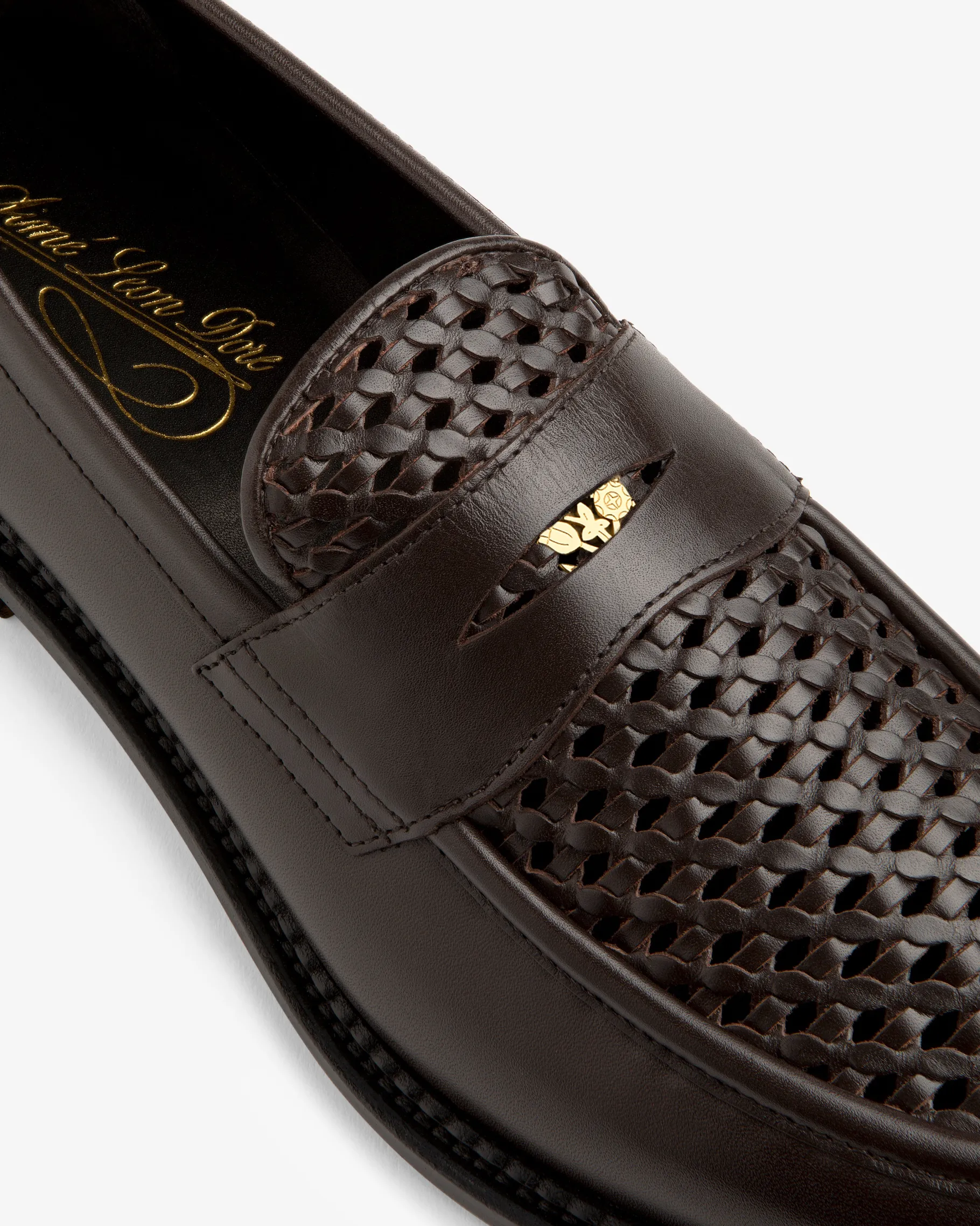Aimé Leon Dore Queens Crest Raffia Loafer> Footwear
