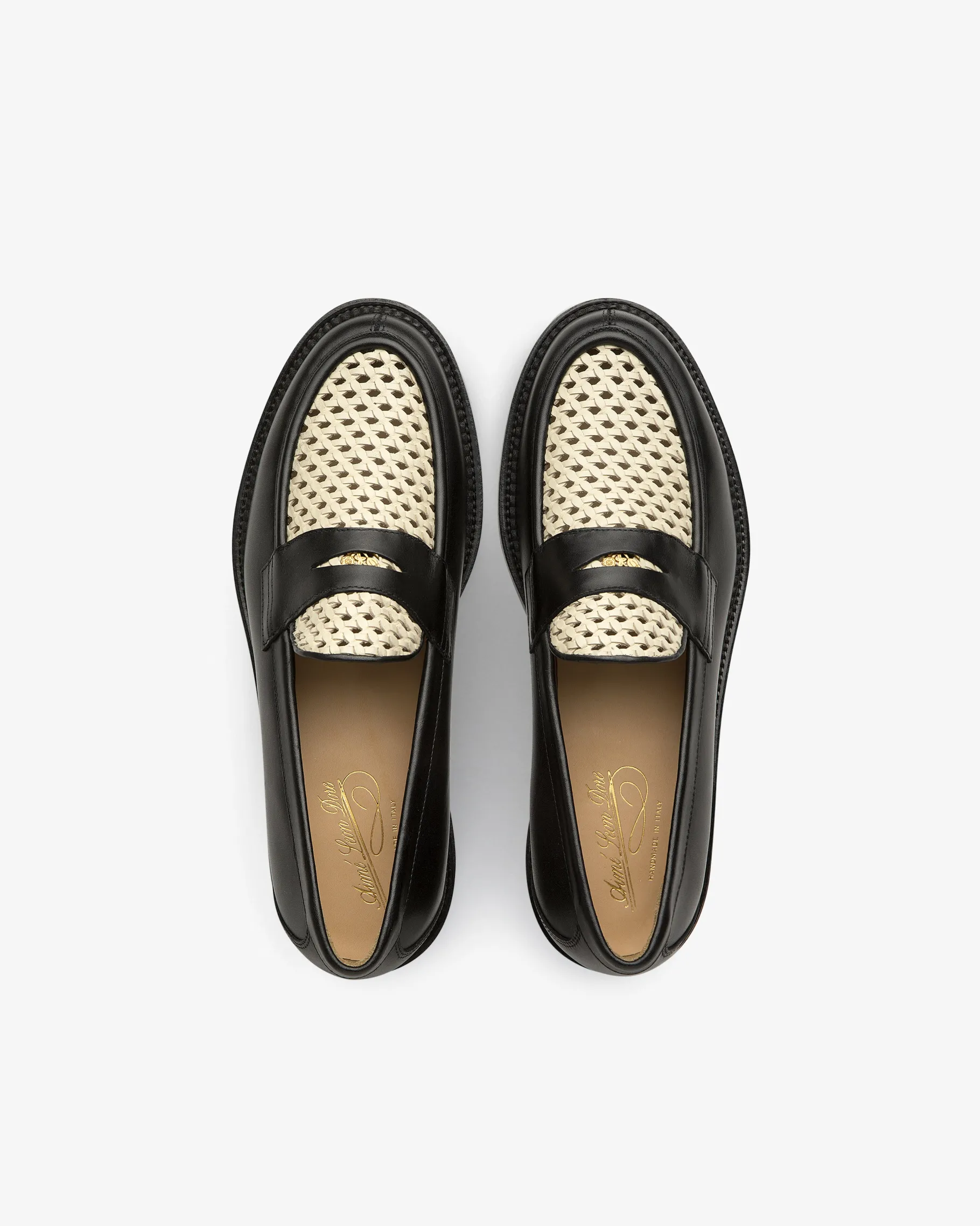 Aimé Leon Dore Queens Crest Raffia Loafer> Footwear