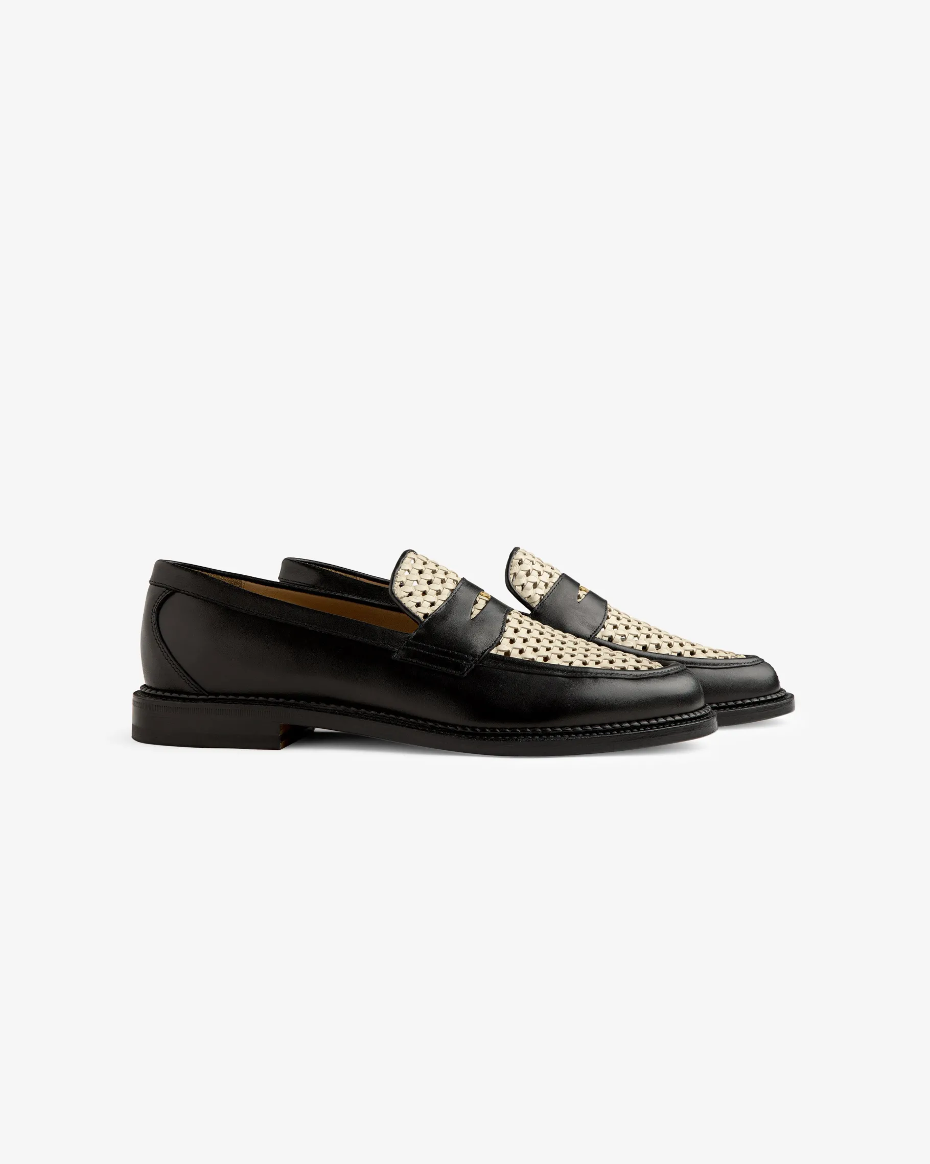 Aimé Leon Dore Queens Crest Raffia Loafer> Footwear