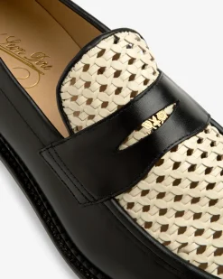 Aimé Leon Dore Queens Crest Raffia Loafer><noscript><img width=