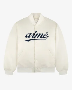 Aimé Leon Dore Satin Varsity Jacket> Outerwear