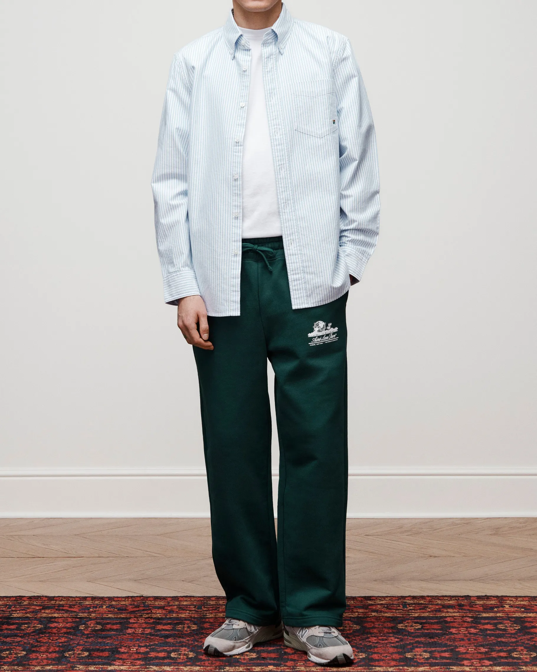 Aimé Leon Dore Striped Crest Oxford Shirt> Shirting