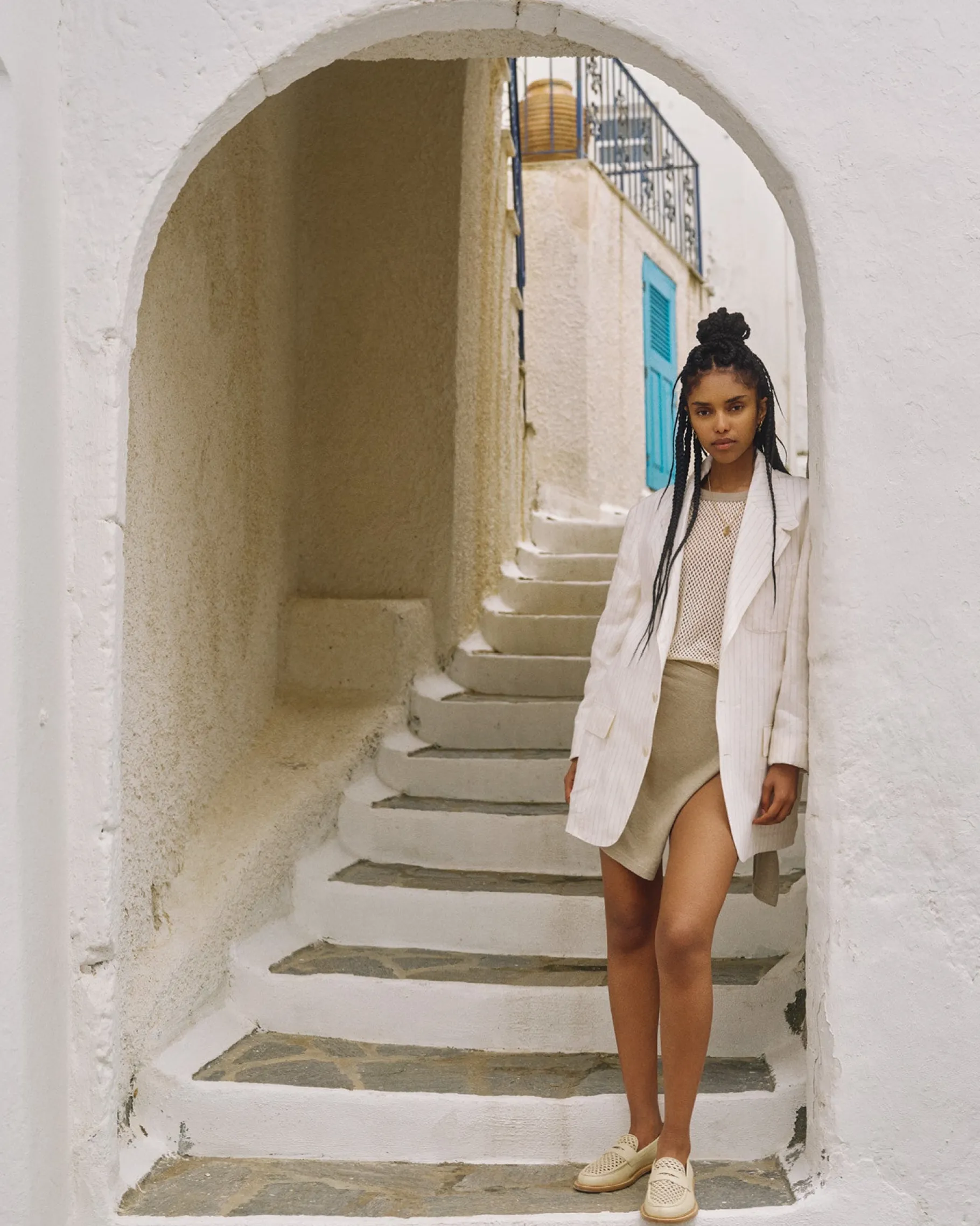 Aimé Leon Dore Striped Linen Suit Jacket> Suiting