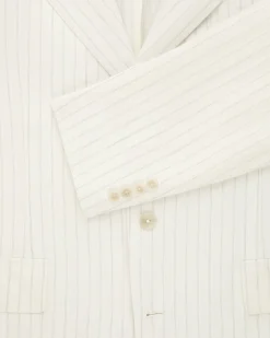 Aimé Leon Dore Striped Linen Suit Jacket><noscript><img width=