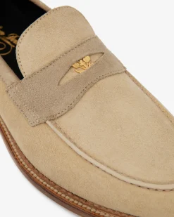 Aimé Leon Dore Suede Queens Crest Loafer><noscript><img width=