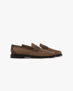 Aimé Leon Dore Suede Queens Crest Loafer><noscript><img width=